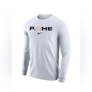 NWT Nike Men's Coach Prime White Core Cotton Long Sleeve T-Shirt